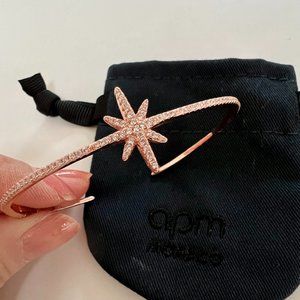 Apm Monaco MÉTÉORITES OPEN BANGLE bracelet  - rose gold